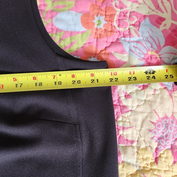 Addition Elle Michel Studio Black Sleeveless Sheath Dress Knee Length Mini 1X - Picture 7 of 10